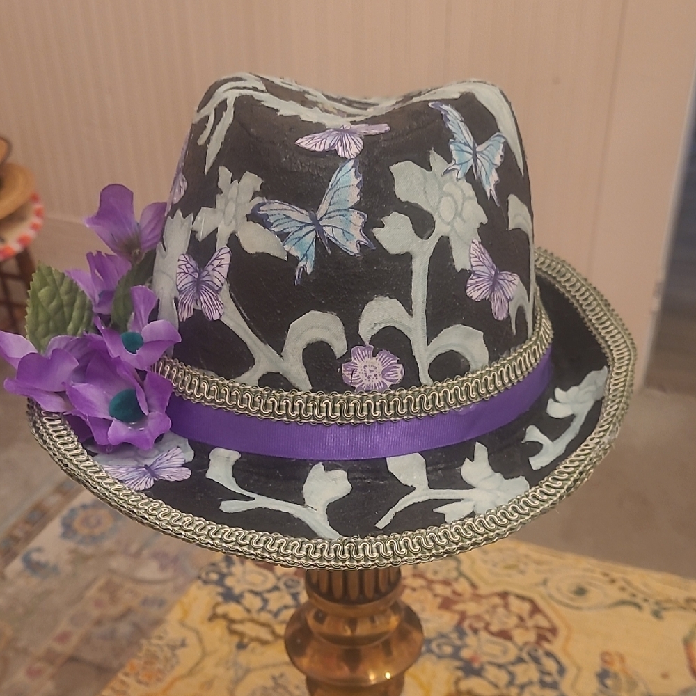 Floral Butterfly Women's Hat Hipster